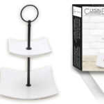 Cuisine Performance Etagere 2-laags 10-14cm mat wit