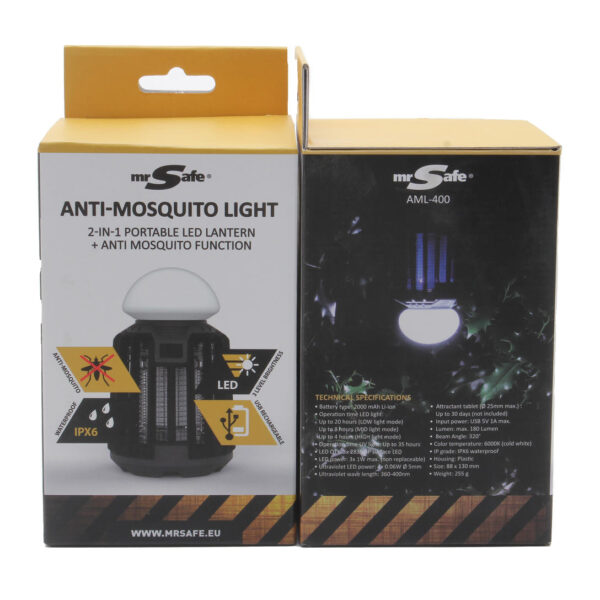 MR Safe AML-400 Instectenlamp LED Dimbaar