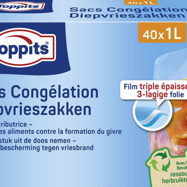 Toppits Diepvrieszakken 1L 40 stuks