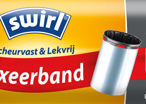 Swirl Pedaalemmerzakken met Fixeerband 35L - 10 stuks