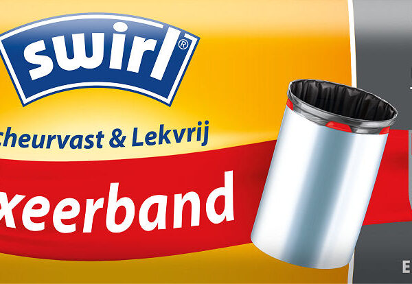 Swirl Pedaalemmerzakken met Fixeerband 20L - 15 stuks