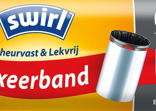 Swirl Pedaalemmerzakken met Fixeerband 60L - 10 stuks