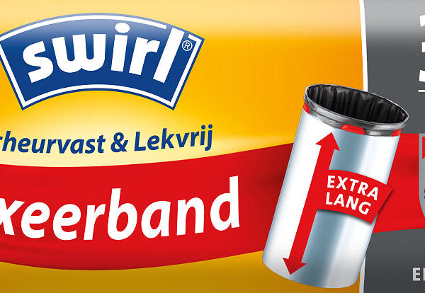 Swirl Pedaalemmerzakken met Fixeerband XL 30L - 10 stuks