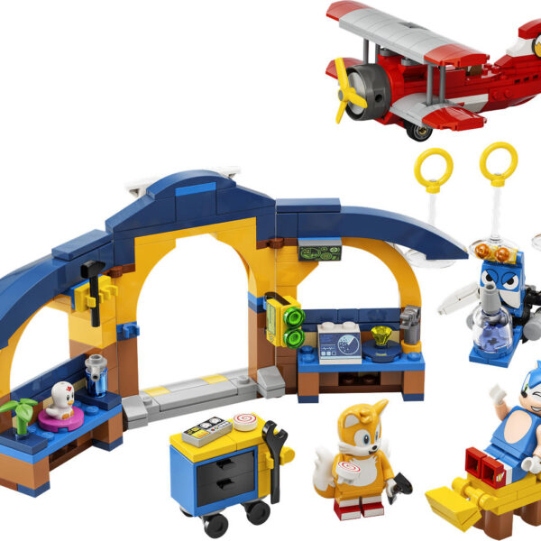 LEGO SONIC Tails' werkplaats en Tornado vliegtuig
