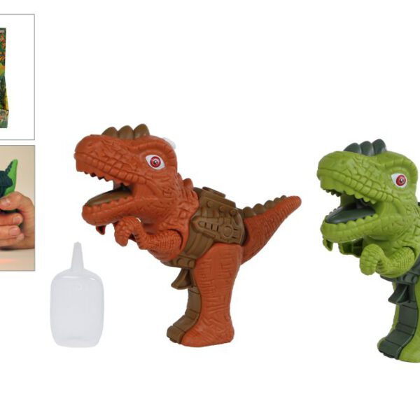 DinoWorld dinosaurus met stoom licht en geluid 17cm 2ass