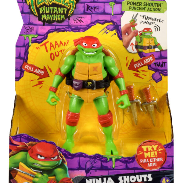 TMNT Mutant Mayhem Ninja Shouts figure - Raphael