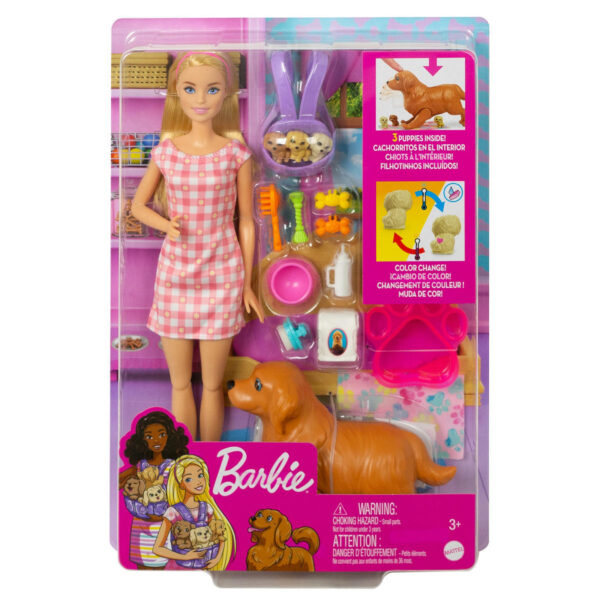 Barbie en puppy speelset