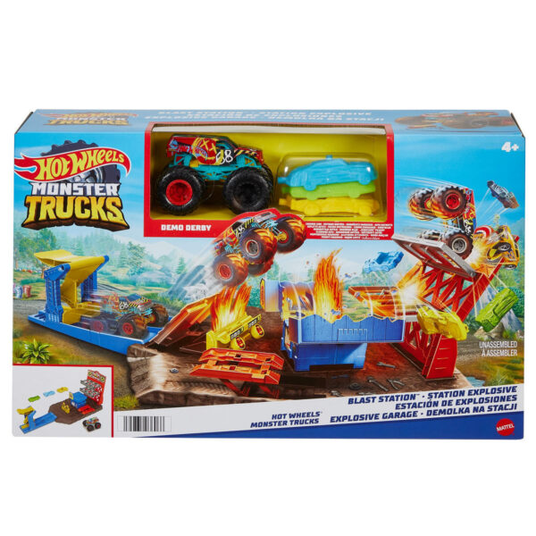 Hot Wheels Monster Trucks Blast Station speelset