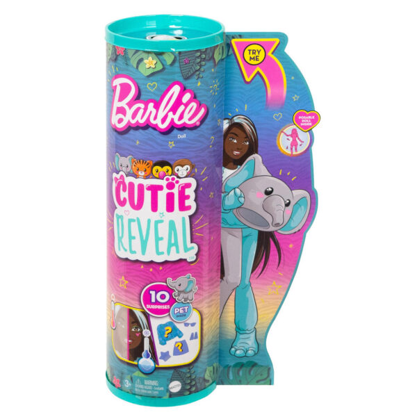 Barbie Cutie Reveal Jungle Series Olifant