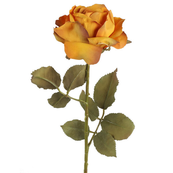 Kunstbloem Rosa oranje 61,5cm