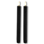 Countryfield LED Dinerkaars rustiek L 24cm 2 stuks - zwart