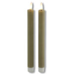 Countryfield LED Dinerkaars rustiek L 24cm 2 stuks - beige
