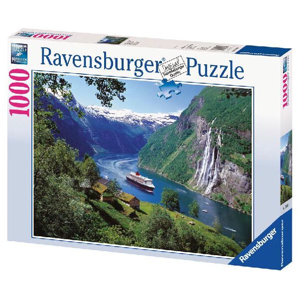 Puzzel 1000 stukjes Noors fjord