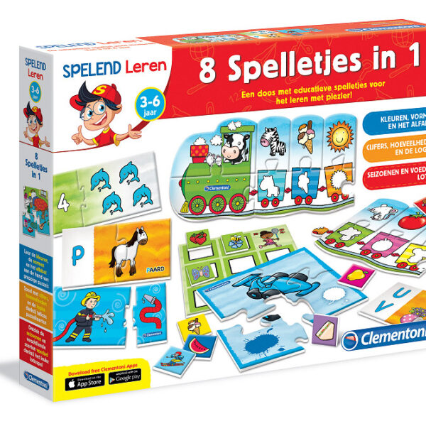 Clementoni Spelend Leren - 8 Spelletjes in 1