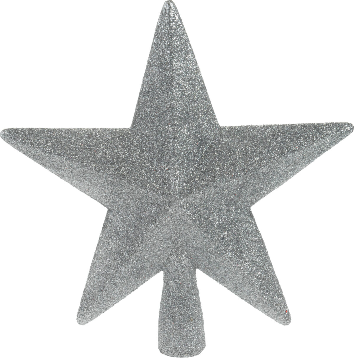 Piek Ster Glitter 19cm - Zilver