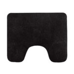 DH Caen zwart toiletmat 60x50 cm