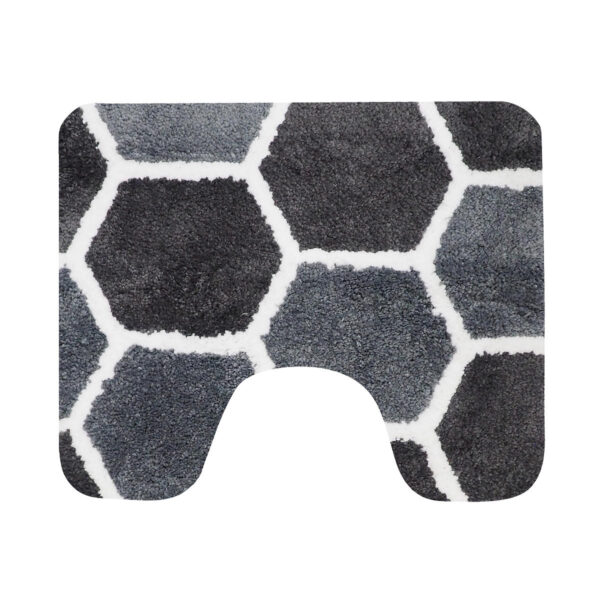 DH Rennes grijs toiletmat 60x50 cm