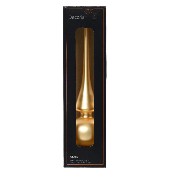 Piek Glas 26cm - Goud mat