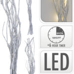 Verlichting 12LED Takken 40cm - Zilver