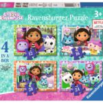 4 puzzels Gabby's Dollhouse 12/16/20/24p