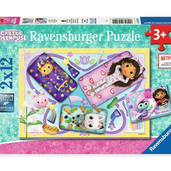 Puzzel 2x12 stukjes Gabby's Dollhouse