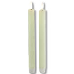 Countryfield LED Dinerkaars rustiek L 24cm 2 stuks - creme