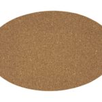 Onderzetter kurk ovaal 34x21x1cm