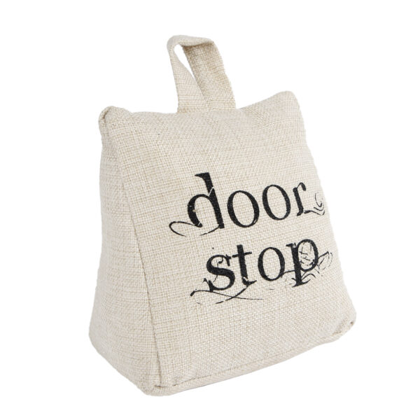 Deurstopper Door stop naturel stof 14x10x16cm