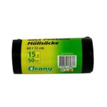 Cleany Afvalzak 50L 15 stuks