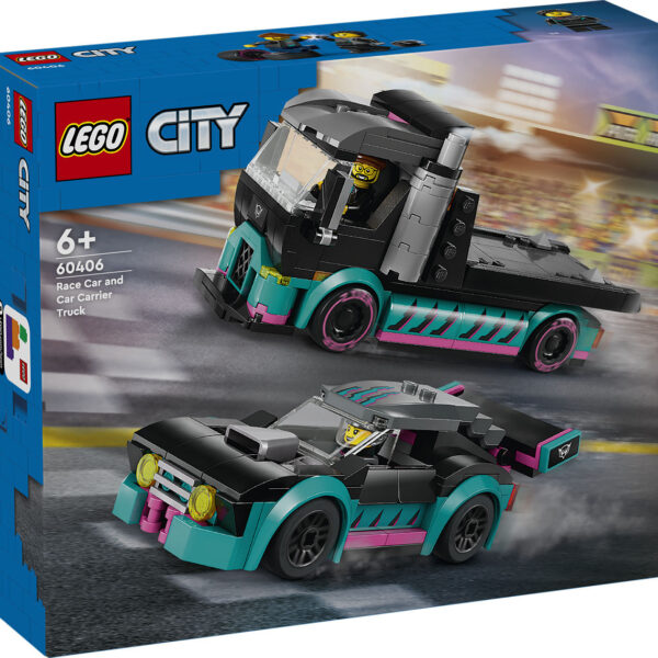 LEGO City voertuigen Raceauto en transporttruck