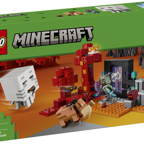 LEGO Minecraft Hinderlaag bij het Nether-portaal