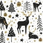 Duni Servetten Magic Winter 3-laags 33x33