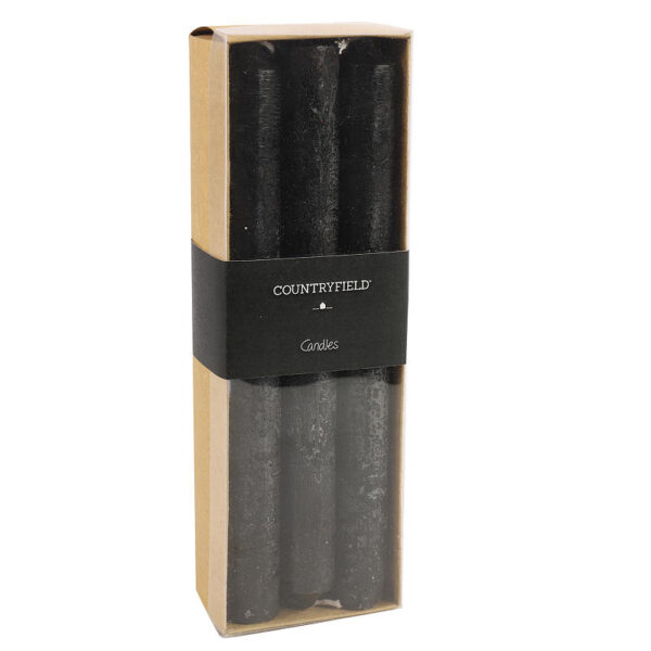 Countryfield Dinerkaars Vela 20cm 6 stuks - zwart