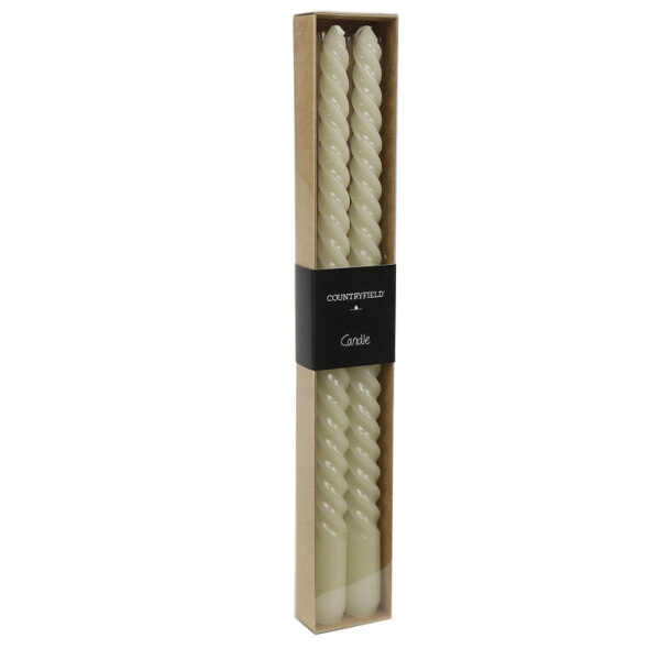 Countryfield Dinerkaars Twirly 30cm 2 stuks - creme