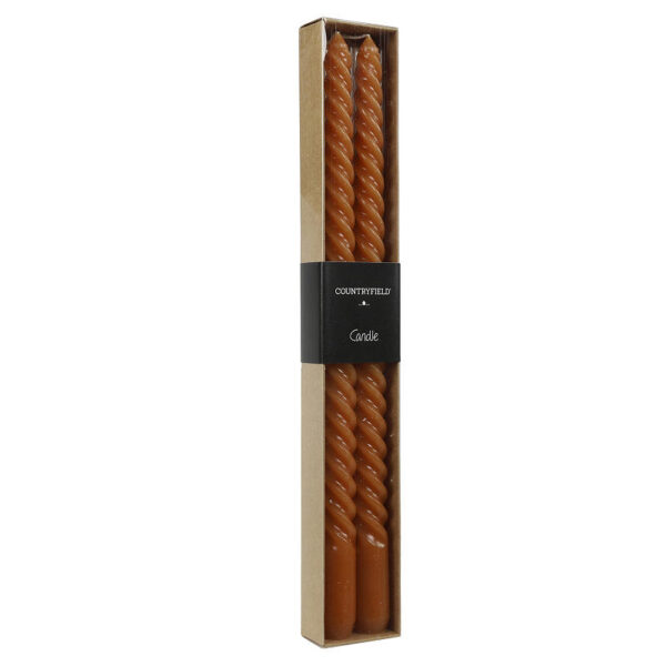 Countryfield Dinerkaars Twirly 30cm 2 stuks - amber