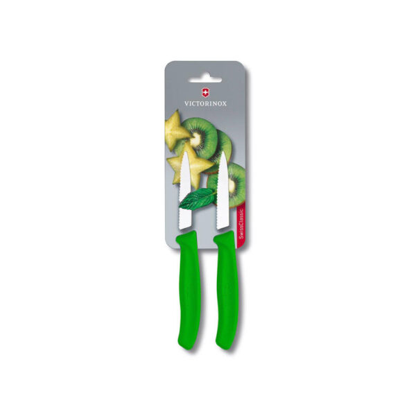 Victorinox Classic groente/schilmes kartel 8cm 2st - groen