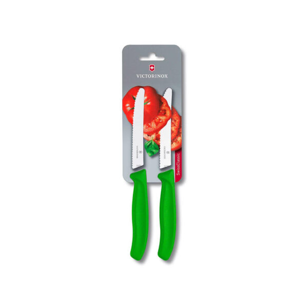 Victorinox Classix Tafelmes rond kartel 11cm 2st - groen