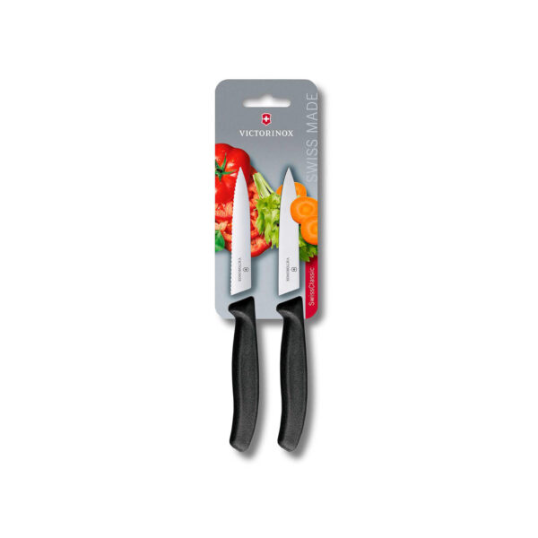 Victorinox Classic Officemes glad/kartel 10cm 2st - zwart