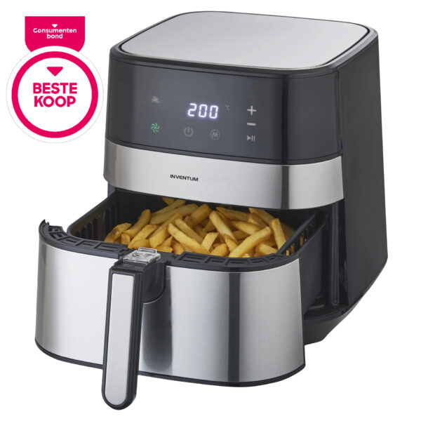 Inventum GF500HLD Airfryer Friteuse 5L Zwart/RVS 1700W