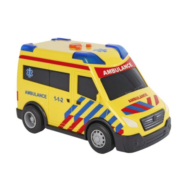 2-Play ambulance tankauto NL free wheel licht geluid 14cm