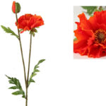 Countryfield Kunstbloem Papaver Vere oranje 64cm