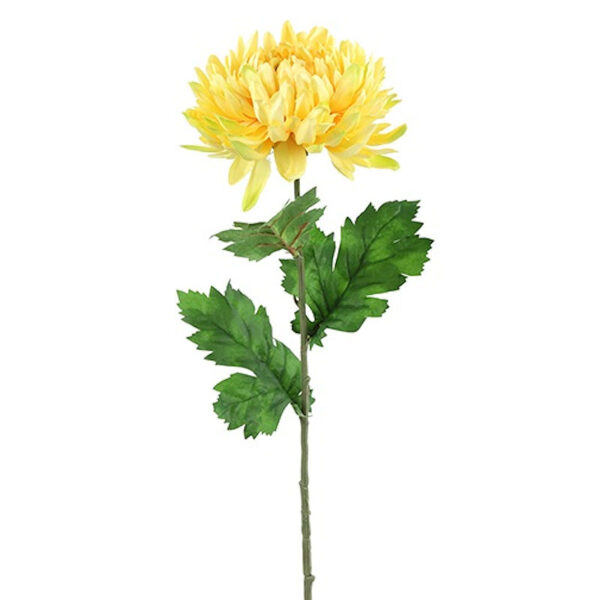 Countryfield Kunstbloem Chrysanthemum geel 75cm