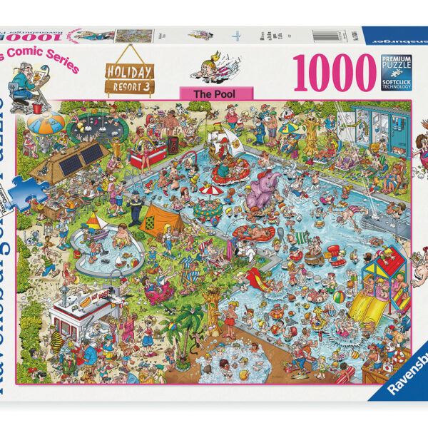 Puzzel 1000 stukjes Ray Comic Holiday resort 3: The Pool