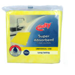 Multy viscose huishouddoekjes 10 stuks geel