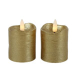 Countryfield LED Stompkaars antiek 5x7cm 2 stuks - goud