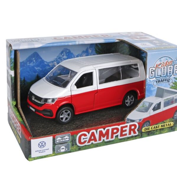 Kids Globe VW Transporter camper die cast pull back 13,5cm