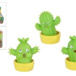 Stretchy cactus figuur 10cm 3ass in display