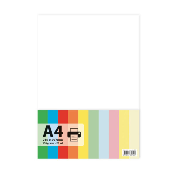 Papier A4 150gr 25 vel - wit