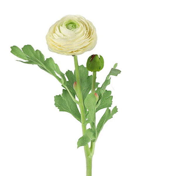 Countryfield Kunstbloem Ranunculus crème 51cm