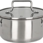 EH Kookpan RVS met glazen deksel - 16cm